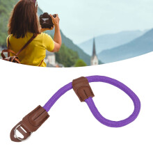 Cinturino da polso regolabile per fotocamera Nikon DSLR digitale SLR viola