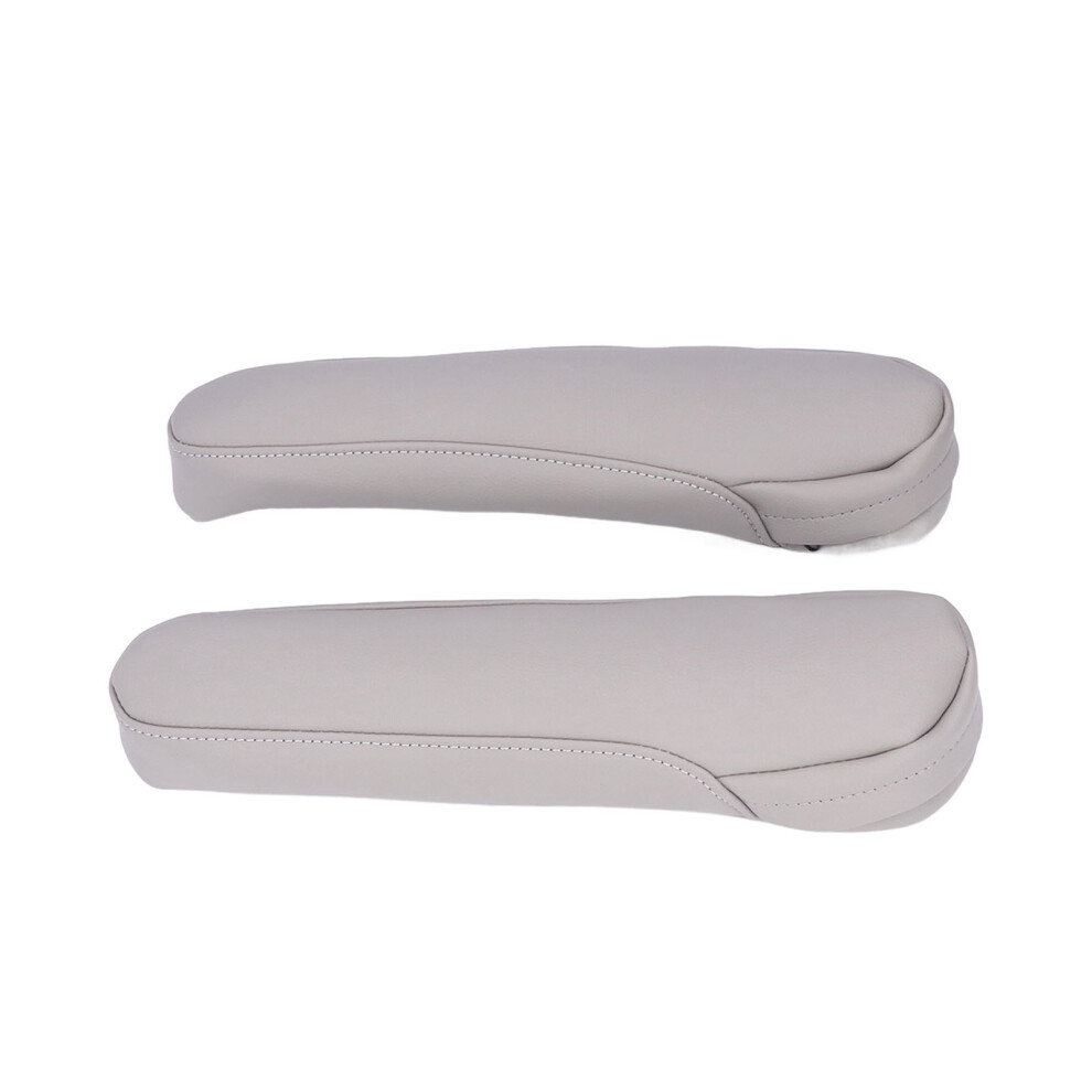 2Pcs Seat Armrest Cover Leather Car Interior Accessories Replacement For Odyssey 2004Â2014Grey 7901321913693
