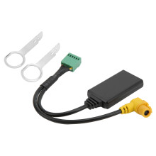 Câble d'entrée AUX à 12 broches Bluetooth 5.0 adaptateur stéréo pour l'audio de voiture