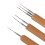 Ensemble de crochets pour perles de dreadlocks, de 0,75 mm à 8 mm, doré 11