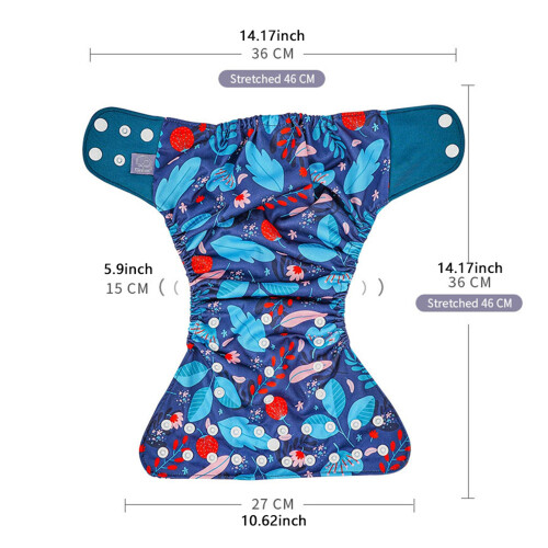 ES061-SD01 Couches colorées 4 pièces taille unique 3-15kg 1