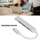 Docking Hub USB-C 4-in-1 in alluminio argentato compatto 10