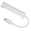 Docking Hub USB-C 4-in-1 in alluminio argentato compatto 5