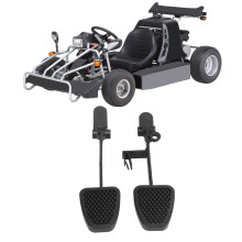 Set di pedali per auto, 2 pezzi: freno e acceleratore, antiscivolo, per go-kart, UTV, ATV e quad