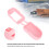 Boîtier d’oxymètre rose - Coque en silicone compacte 10