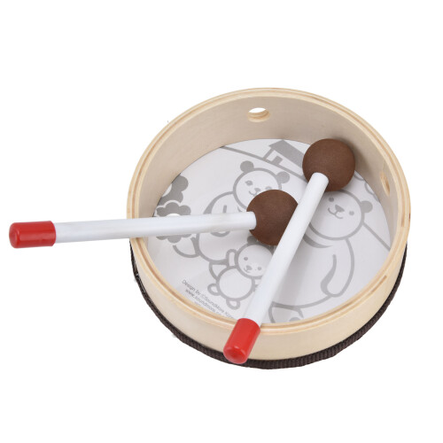 Set di tamburelli Kid Drum 15x4,5 cm, martello da 16 cm 2