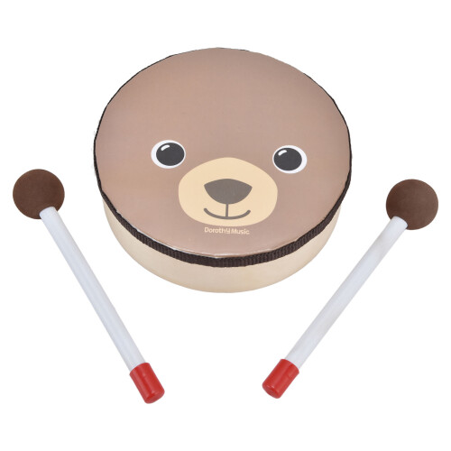 Set di tamburelli Kid Drum 15x4,5 cm, martello da 16 cm 1