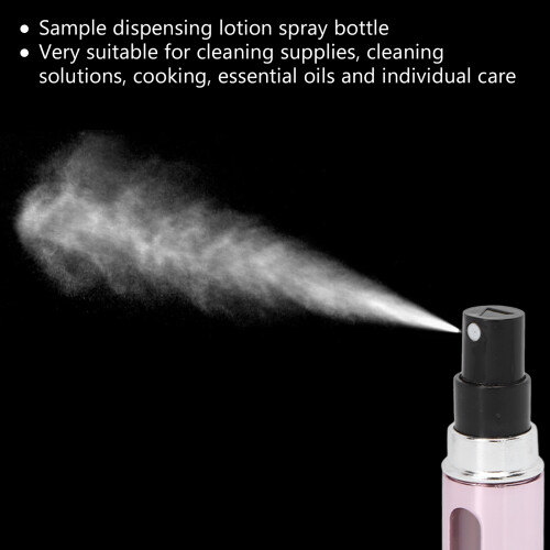 Atomizador portátil de perfume rosa de 5 ml 2