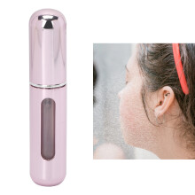 Atomizador portátil de perfume rosa de 5 ml