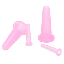Set de ventosas de silicona rosa de 4 piezas masajeador facial