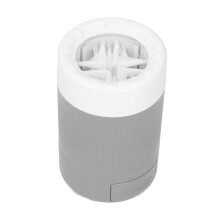 Taza limpiapatas para perros semiautomática de plástico gris