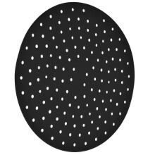 Tappetino rotondo in silicone antiscivolo per friggitrice, 20 cm, 55 g, nero
