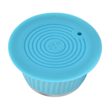 Taza de cápsula reutilizable de acero inoxidable 53mm 2g azul