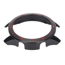 Vollständiger Schutzrahmen für Realme Watch S Pro, Schwarz/Rot