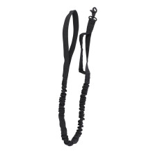 Heavy Duty Bungee Dog Leash Elastic Leads Rope with 2 Padded Control Handles for Military Dog Training Night WalkingBlack