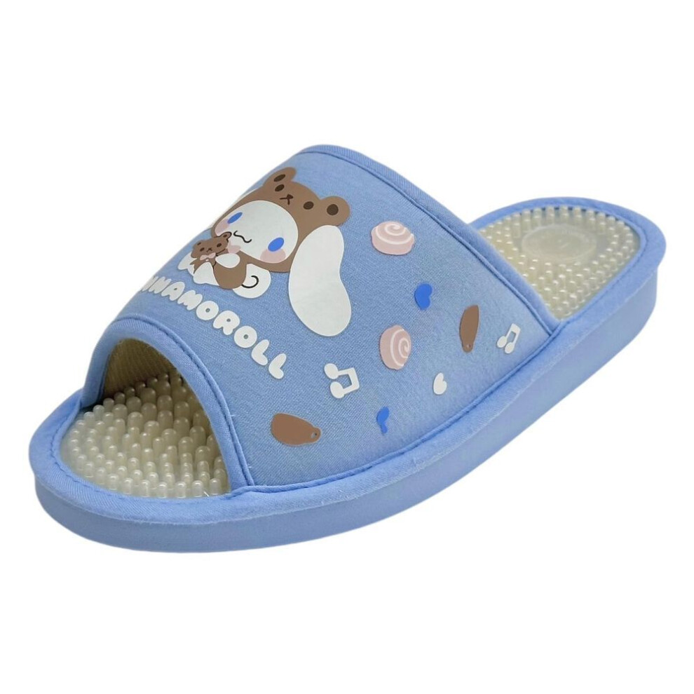 [sanrio] Sanrio Characters Health Sandals Women's Slippers Sa-4190l (cinnamoroll/blue, M)