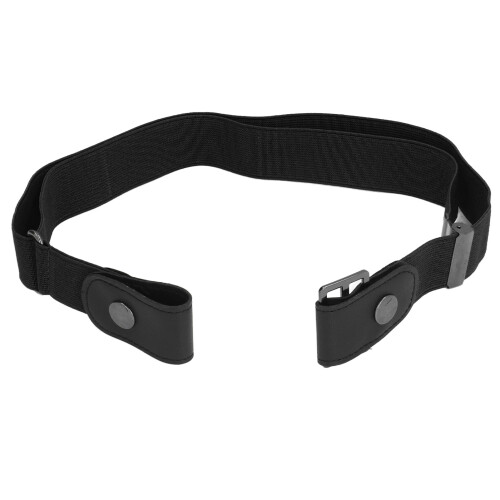 Cinturón elástico sin hebilla 50-55 g negro 64-98cm 1