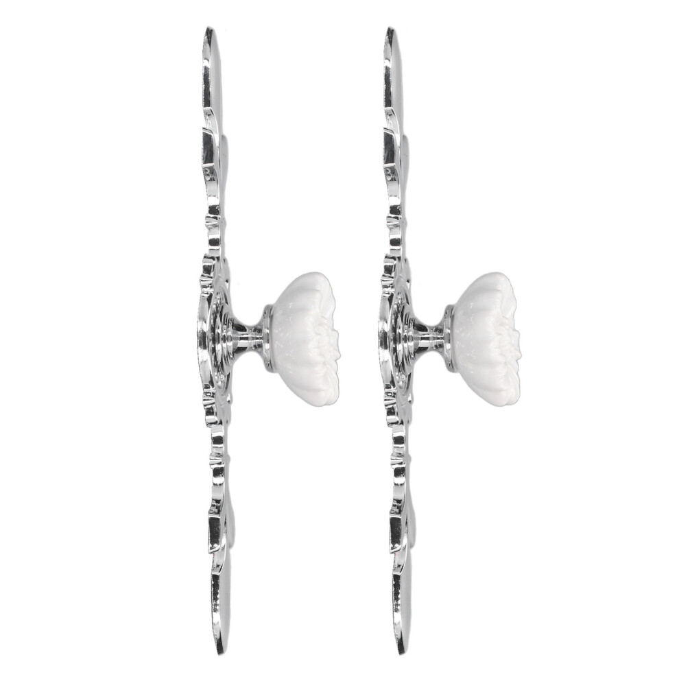 2 Set Drawer Knobs Pull Handles Ceramics Cabinet Cupboard Door Decorative Knobs With Plate For Kitchen Bathroom Office1088d Magnolia 5031321922363