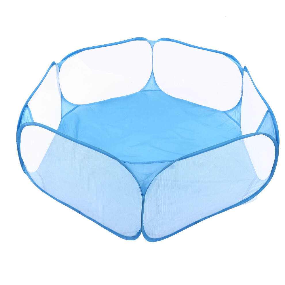 Pet Cage Tent Transparent Breathable Portable Small Animal Playpen for Hamsters Guinea Pigs