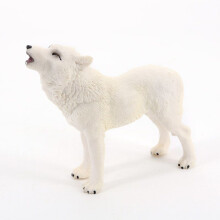 Figure d'action de loup hurlant, PVC, 8,8x3,3x8 cm, 54g