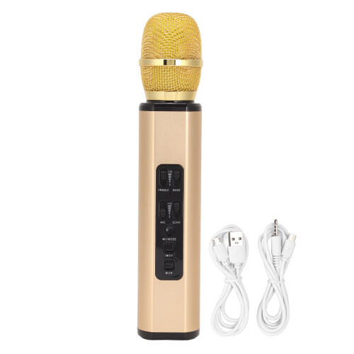 K6 2000 mAh 40 mm Dorado Bluetooth Micrófono/Altavoz 1