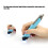 Mouse a penna wireless, azzurro cielo, 3 livelli DPI, compatto 3