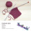 Etichette fatte a mano, set da 5, colorate, 35x2x2,5x12 mm 12
