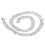 Catena a frange di strass 2,2 cm 1 iarda Argento AB 9
