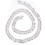 Catena a frange di strass 2,2 cm 1 iarda Argento AB 16