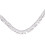 Catena a frange di strass 2,2 cm 1 iarda Argento AB 5