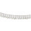 Catena a frange di strass 2,2 cm 1 iarda Argento AB 8