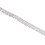 Catena a frange di strass 2,2 cm 1 iarda Argento AB 6