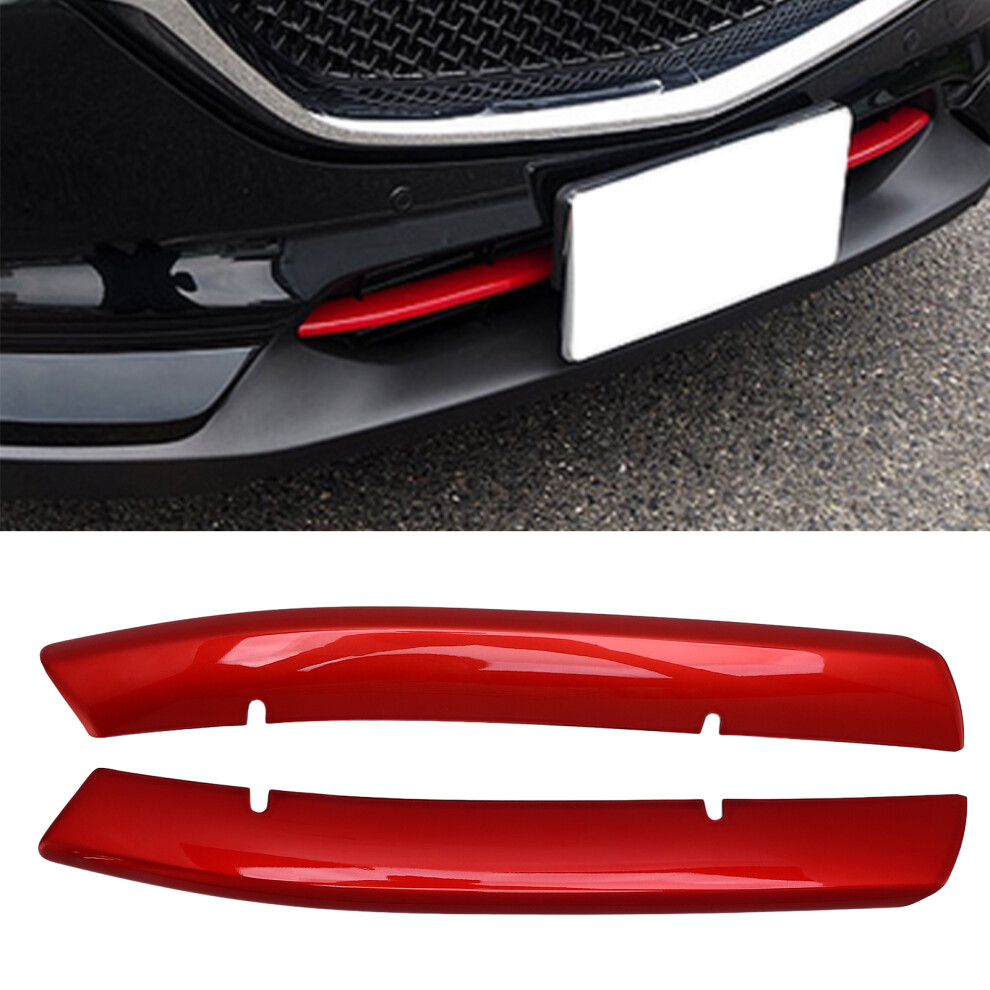 2Pcs Front Grille Bottom Trim Car Accessories Replacement For Mazda Cxâ5 2017Â2020 Red 7891321924747