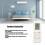 Control remoto resistente al desgaste para YVOFB5 ABS 2xAAA 6