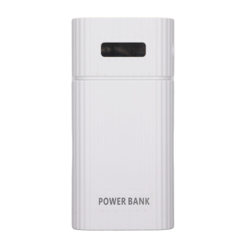 H02 Scatola per batterie 2x 21700 con USB a 3 porte bianca 1