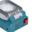 Lampada LED compatta da 10W 14.4-18V BAT609/619 Blu Grigio 7