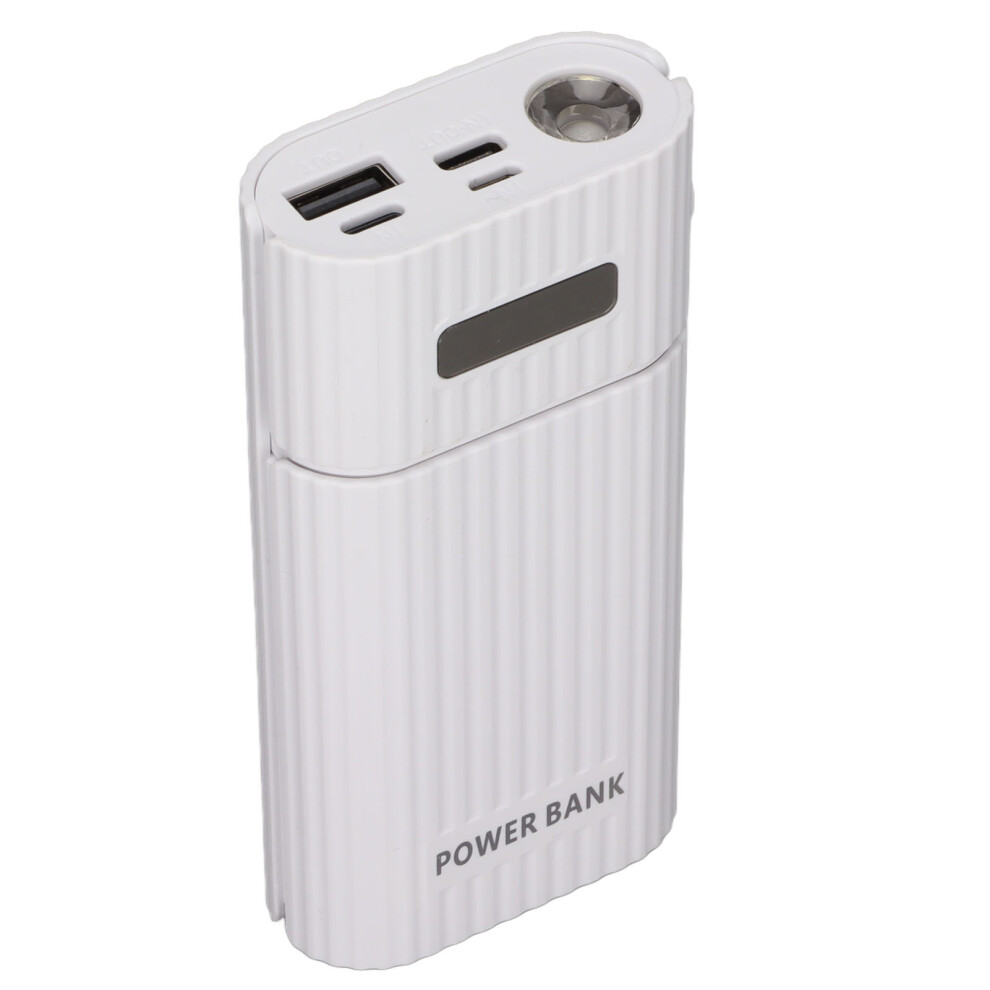 H02 2X 21700 Battery Box 3 Port Input Diy Usb Power Bank Kit Battery Charger For Cellphonewhite 8771321926592