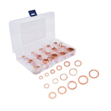 Set di rondelle in rame 150 pezzi M5-M22 9x1mm-28x1.5mm