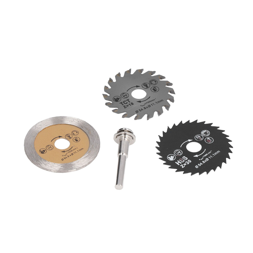 4Pcs Saw Blade 7000Rpm Smoother Cutting High Strength Incisive Teeth Mini Wood Circular Saw Blade For Pvc Pipes Plywood 9381321926981