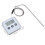 Termometro per carne Smart 3 pulsanti 8x8x1,5 cm bianco 2AAA 12