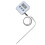 Termometro per carne Smart 3 pulsanti 8x8x1,5 cm bianco 2AAA 9