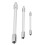Set di 3 barre di prolunga flessibili da 1/2-3/8-1/4, argento 8