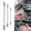 Set di 3 barre di prolunga flessibili da 1/2-3/8-1/4, argento 16