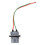 7440 2 piezas Conector de faros 12V 50W LED 6000K ABS 8