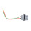 7440 2 piezas Conector de faros 12V 50W LED 6000K ABS 15