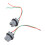 7440 2 piezas Conector de faros 12V 50W LED 6000K ABS 2