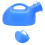 Orinal de plástico para hombre 2000 ml gran capacidad con asa 12