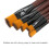 Set di 6 pennelli per olio/acquerello - ABS/Nylon, Colori 3