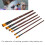 Set di 6 pennelli per olio/acquerello - ABS/Nylon, Colori 7
