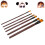 Set di 6 pennelli per olio/acquerello - ABS/Nylon, Colori 14